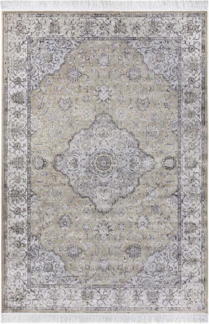 Dywan 195x300cm tradycyjny , klasyczny wzór do salonu, kremowo beżowy wzór Elle Decor Keshan Derya