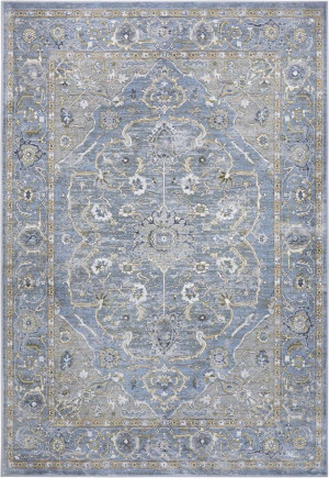 Dywan 160x230 do salonu,tradycyjny klasyczny wzór niebiesko kremowy Nouristan Modasa