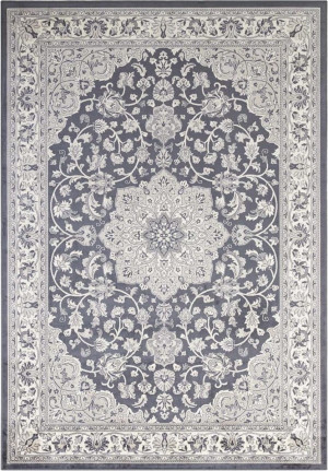 Dywan 160x230 do salonu, tradycyjny klasyczny wzór szaro kremowy Tapeso Keshan