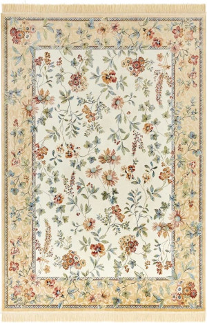 Dywan 135x195cm tradycyjny, klasyczny do salonu , beżowo kremowy w kwiaty Nouristan Oriental Flowers