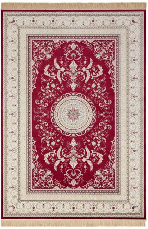 Dywan 95x140 do salonu,tradycyjny klasyczny wzór czerwono kremowy Nouristan Antik Negar