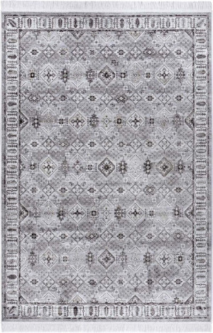 Dywan 95x140 do salonu,tradycyjny klasyczny wzór szaro kremowy Nouristan Hamadan Saira