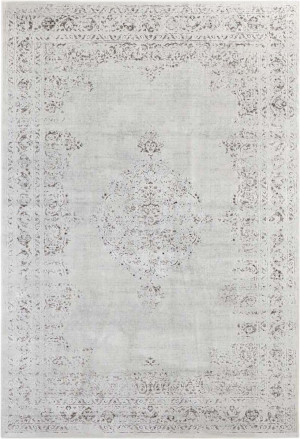Dywan 95x140 do salonu,tradycyjny klasyczny wzór szaro kremowy Elle Decor Berseba