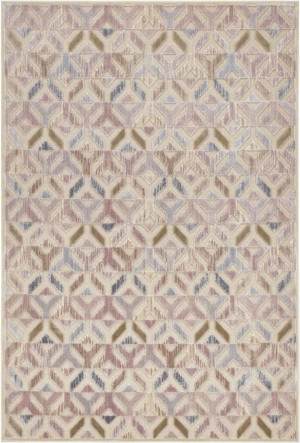 Pastelowy dywan do salonu,wzór 3D z wiskozy 120x170cm Elle Decor Vezere