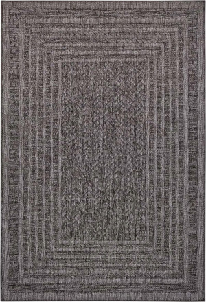 Dywan zewnętrzny na taras 240x340cm typu sizal, grafitowy Bougari Limonero
