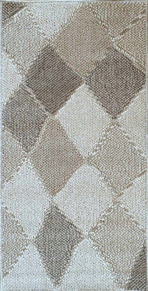 Dywan sznurkowy pętelkowy 60x110cm , beżowy zewnętrzno wewnętrzny styl boho EVEL