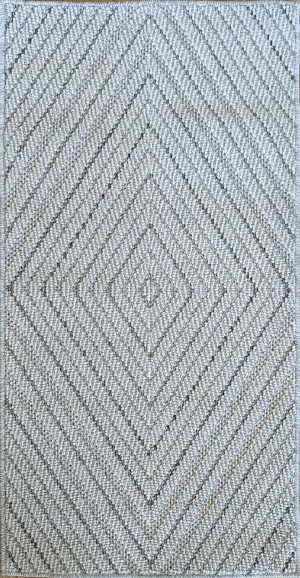 Dywan sznurkowy pętelkowy 60x110cm , szary zewnętrzno wewnętrzny styl boho EVEL