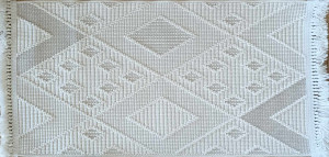 Dywan sznurkowy pętelkowy 60x110cm , kremowy zewnętrzno wewnętrzny boho EVEL