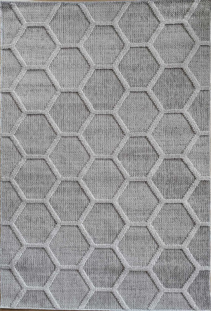 Chodnik sznurkowy 80x200cm ,pętelkowy szaro kremowy dywan w stylu boho EVEL