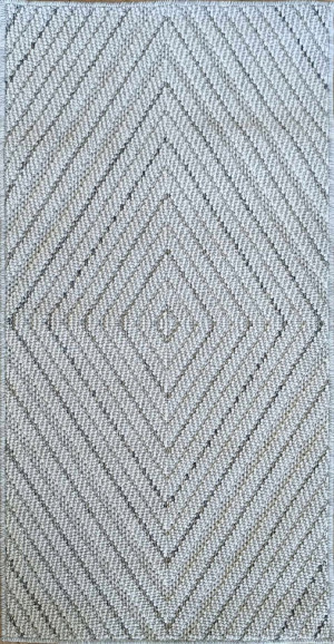 Dywan sznurkowy 200x290cm ,pętelkowy szaro niebieski dywan w stylu boho EVEL