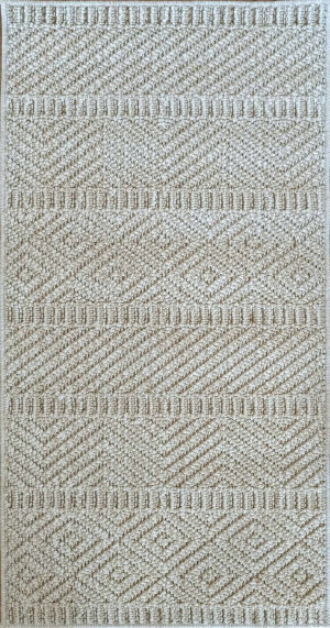 Dywan sznurkowy 200x290cm ,pętelkowy beżowo kremowy dywan w stylu boho EVEL