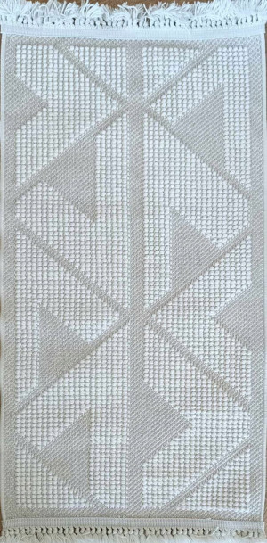 Dywan sznurkowy 200x290cm ,pętelkowy kremowy dywan w stylu boho EVEL