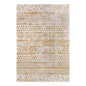 Dywan zewnętrzno-wewnętrzny na taras,dwustronny BOUGARI/NORTHRUGS - BIRI, żółto kremowy 120x170 cm