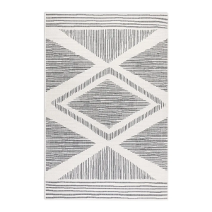 Dywan dwustronny,zewnętrzno-wewnętrzny ELLE DECOR GEMINI- szaro kremowy 160x230 cm dywan sznurkowy