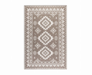 Dywan dwustronny,zewnętrzno-wewnętrzny ELLE DECOR GEMINI- beżowo kremowy 160x230 cm dywan sznurkowy