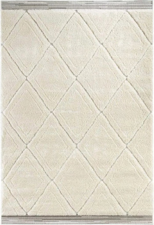 Dywan Shaggy MINT RUGS COLIN- kremowy wzór boho 200x290cm