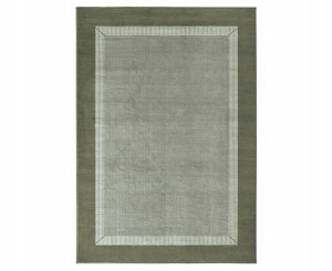 Nowoczesny dywan HANSE HOME,zielono kremowy wzór z miękkim krótkim włosem 160x230cm