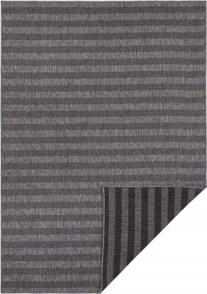 Dywan Northrugs Bougari - DELILA czarno grafitowy dywan,dwustronny,zewnętrzno-wewnętrzny 200x290 cm