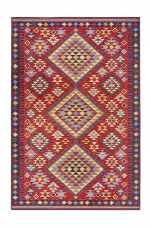 Dywan antypoślizgowy do kuchni,na korytarz kolorowy wzór tradycyjny 80x165cm Hanse Home