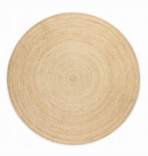 DYWAN okrągły ,naturalny z juty HANSE HOME Bouclé okrągły 140cm w kolorze jasno beżowym
