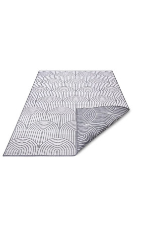 Dywan 80x150cm Hanse Home PANGLI - , szaro kremowy, dwustronny ,płasko tkany,zewnętrzno-wewnętrzny
