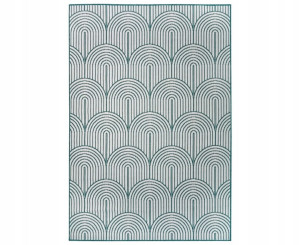 Dywan 80x150cm Hanse Home PANGLI - , zielono kremowy, dwustronny ,płasko tkany,zewnętrzno-wewnętrzny