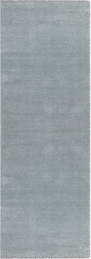 Chodnik błękitny shaggy 80x200cm z grubym miękkim włosem ELLE DECOR