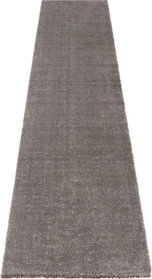 Chodnik szary shaggy 80x200cm z grubym miękkim włosem ELLE DECOR