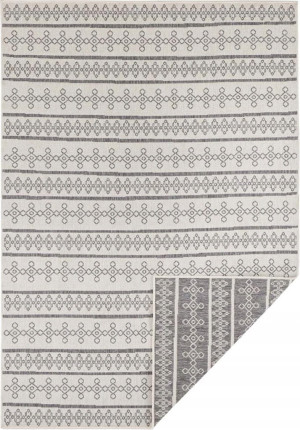 Dywan Northrugs Bougari -MADEIRA, szaro kremowy chodnik dwustronny 80x350cm