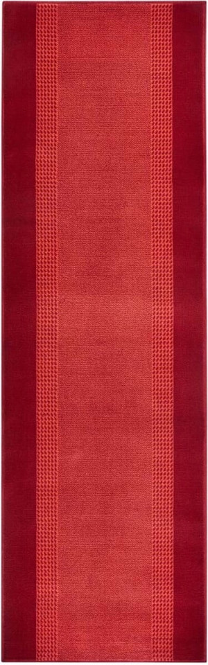 Nowoczesny chodnik 80x250cm,HANSE HOME ,do przedpokoju-na korytarz z krótkim miękkim włosem,czerwony kolor