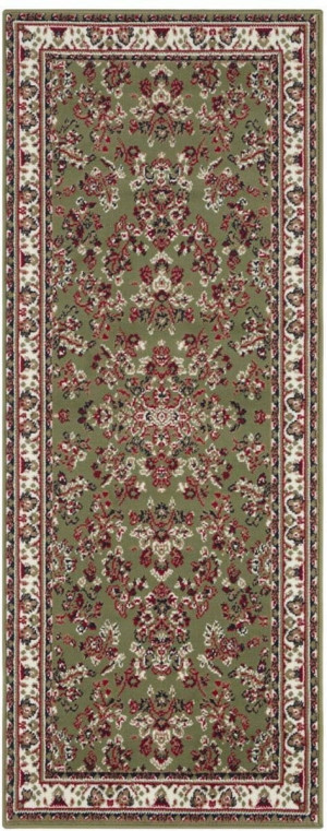 Tradycyjny chodnik 80x250cm,HANSE HOME ,do przedpokoju-na korytarz z krótkim miękkim włosem,kremowo zielony