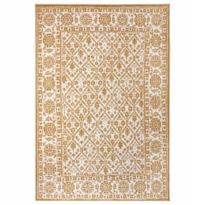 Dywan zewnętrzno-wewnętrzny na taras,dwustronny ,sznurkowy NORTHRUGS/BOUGARI CURACAO, żółto kremowy 120x170 cm
