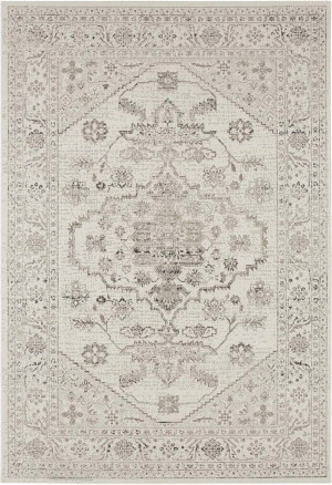 Dywan na taras 80x150cm- Northrugs NAVARINO ,beżowo szary dywan zewnętrzno-wewnętrzny, płasko tkany typu sizal