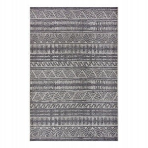 Dywan na taras 190x290cm- HANSE HOME CLYDE ,szaro kremowy dywan zewnętrzno-wewnętrzny, płasko tkany typu sizal
