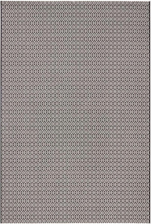 Dywan na taras 200x290cm- NORTHRUGS COIN ,czarno kremowy dywan zewnętrzno-wewnętrzny, płasko tkany typu sizal