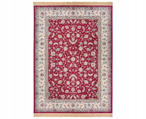 DYWAN tradycyjny z wiskozy 160x230cm , wzór kremowo czerwony HANSE HOME EVA