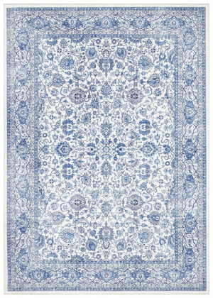 Dywan orientalny ELLE DECOR- Maschad , niebiesko kremowy wzór 120x160cm