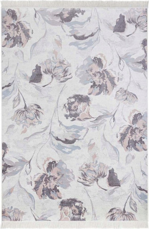 Dywan w kwiaty 95x140cm do salonu Nouristan NAVEH różowo kremowy