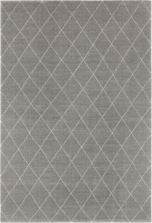 Dywan do salonu 200x290cm, szaro kremowy wzór boho z miękkim włosem ELLE DECOR Sannois