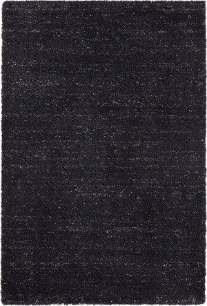 Dywan Shaggy do salonu 160x230cm,ELLE DECOR- Orly antracytowy wzór z gęstym długim włosem