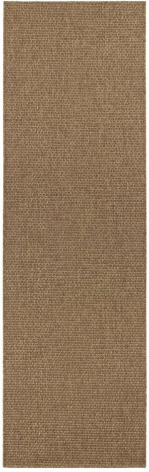 Dywan na taras 80x150cm-BT CARPET NATURE brązowy dywan zewnętrzno-wewnętrzny, płasko tkany typu sizal z elementami włosia