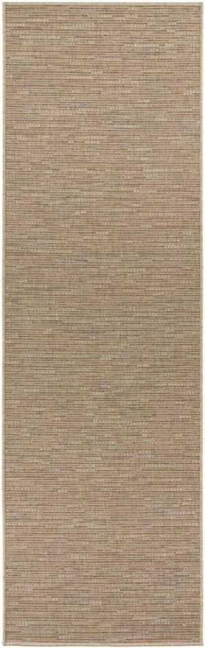 Dywan na taras 80x150cm-BT CARPET NATURE jasno brązowy dywan zewnętrzno-wewnętrzny, płasko tkany typu sizal z elementami włosia