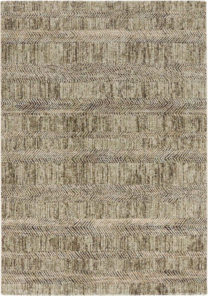 Dywan ekskluzywny do salonu 80x150cm ELLE DECOR-ARTY, kremowo zielony wzór nowoczesny