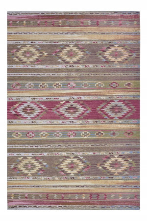 Dywan antypoślizgowy do salonu 150x220cm, uniwersalny do wielu pomieszczeń HANSE HOME Necla Gobelin wzór boho