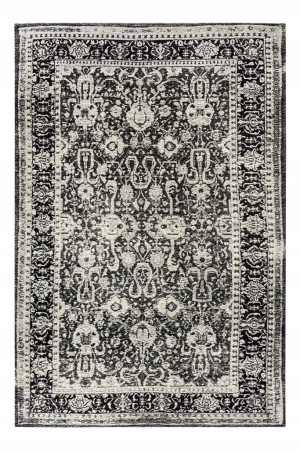 Dywan do salonu 160x235cm, uniwersalny do wielu pomieszczeń HANSE HOME CATANIA- szaro czarny szenilowy