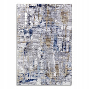 Dywan nowoczesny do salonu 200x290cm ELLE DECOR Imagination , kremowo niebiesko