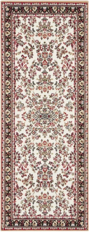 Chodnik na korytarz, przedpokój 80x250cm-Hanse Home z krótkim miękkim włosem, czerwono kremowo