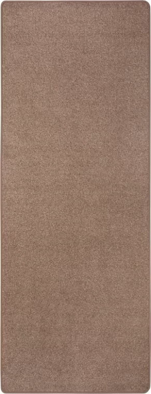 Chodnik na korytarz, przedpokój 80x300cm-Hanse Home FANCY z krótkim miękkim włosem, brązowy kolor