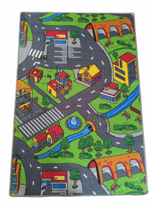 Dywan dziecięcy 100x150 ULICZKI, DROGI , DYWANIK do zabawy