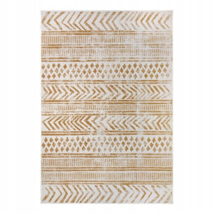 Dywan na taras 80x150cm NORTHRUGS BIRI- żółto kremowy, dwustronny płasko tkany,zewnętrzno-wewnętrzny